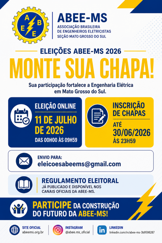 Eleições da Nova Diretoria ABEE-MS triênio 2026-2029